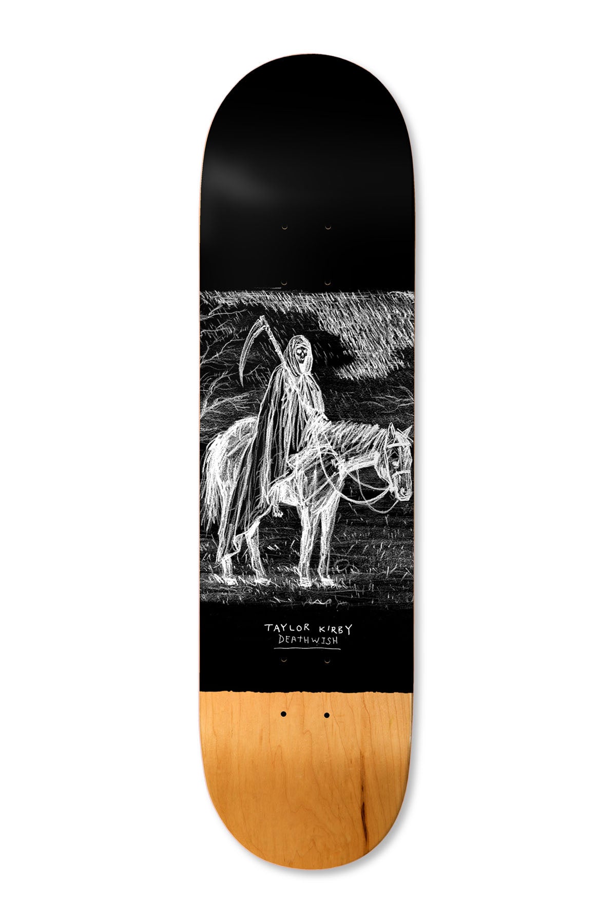 Y　DEATHWISH デッキ　7.3 Deathwish Gang Logo Black/Red Skateboard Deck 7.3