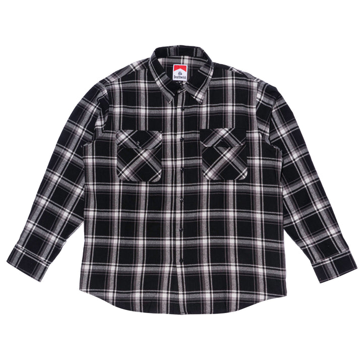Classic BLK Flannel Button Up