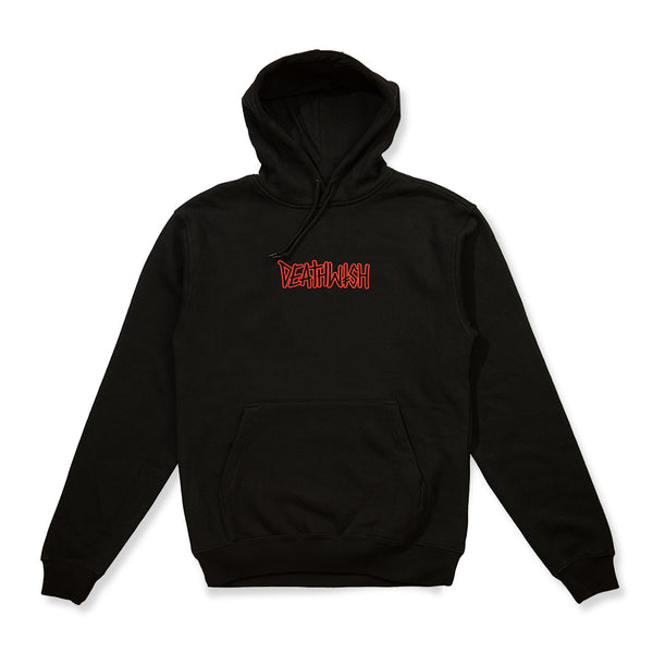 Outline Puff Black Hoodie