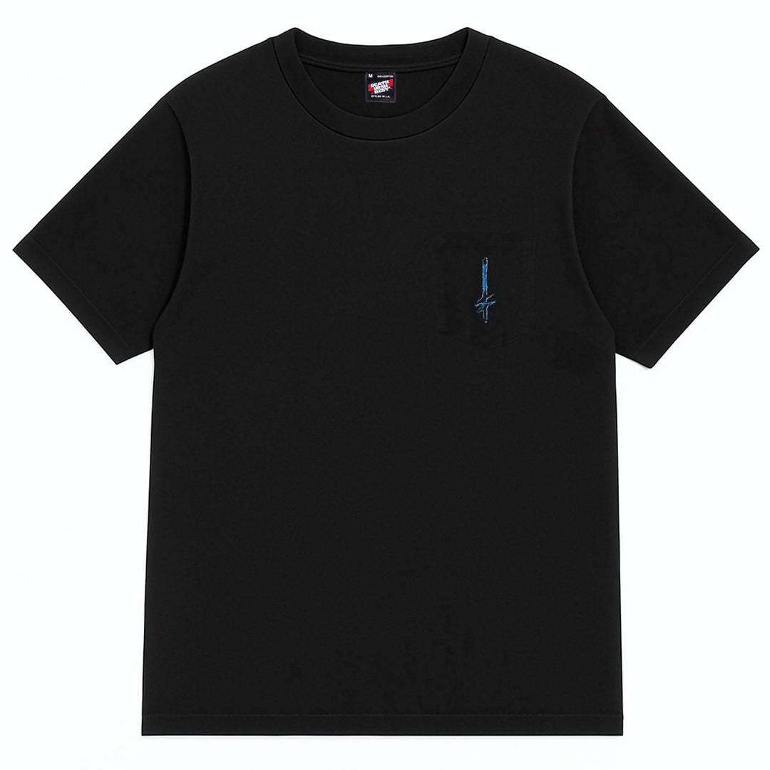 Chrome BLK Pocket Tee