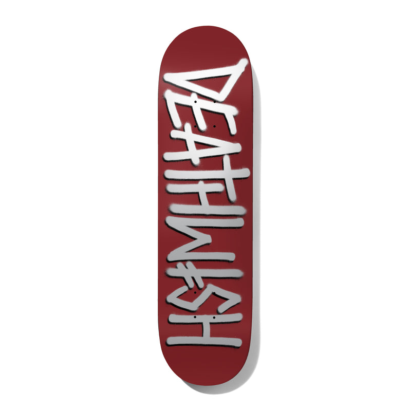 Deathspray Deck Maroon/Silver 8.75