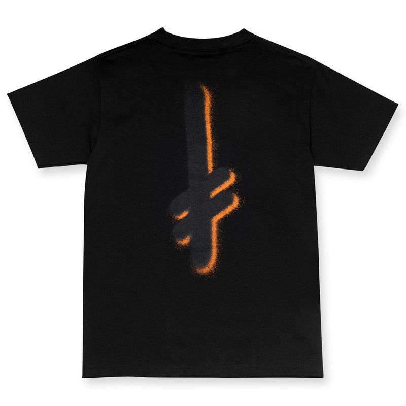 The Truth Tee Black Orange
